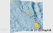 Savanna Style Panoramic Map of Nicobar Islands