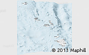 Silver Style Panoramic Map of Nicobar Islands