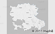 Gray 3D Map of Anantapur, single color outside