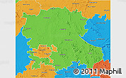 Political 3D Map of Anantapur