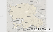 Shaded Relief 3D Map of Anantapur, semi-desaturated