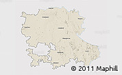 Shaded Relief 3D Map of Anantapur, single color outside