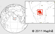 Blank Location Map of Anantapur