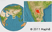 Satellite Location Map of Anantapur