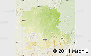 Physical Map of Anantapur, lighten