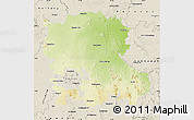 Physical Map of Anantapur, shaded relief outside
