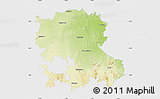 Physical Map of Anantapur, single color outside