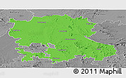 Political Panoramic Map of Anantapur, desaturated