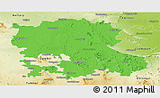 Political Panoramic Map of Anantapur, physical outside