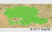 Political Panoramic Map of Anantapur, satellite outside