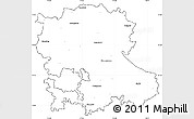 Blank Simple Map of Anantapur, cropped outside