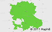 Political Simple Map of Anantapur, single color outside