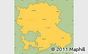 Savanna Style Simple Map of Anantapur, cropped outside