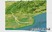 Satellite Panoramic Map of East Godavari