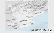 Silver Style Panoramic Map of East Godavari