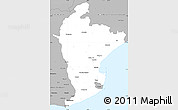 Gray Simple Map of East Godavari