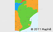 Political Simple Map of East Godavari