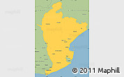 Savanna Style Simple Map of East Godavari