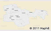 Classic Style 3D Map of Karimnagar, single color outside