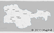 Gray 3D Map of Karimnagar, single color outside