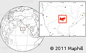 Blank Location Map of Medak