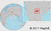 Gray Location Map of Medak