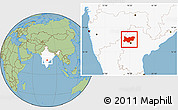 Savanna Style Location Map of Medak, highlighted country