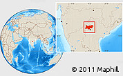 Shaded Relief Location Map of Medak