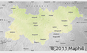 Physical Map of Medak, desaturated
