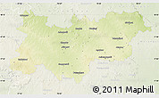 Physical Map of Medak, lighten