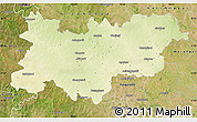 Physical Map of Medak, satellite outside