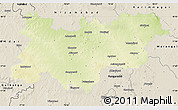 Physical Map of Medak, shaded relief outside