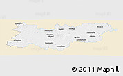 Classic Style Panoramic Map of Medak, single color outside