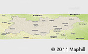 Shaded Relief Panoramic Map of Medak, physical outside