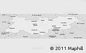 Silver Style Panoramic Map of Medak