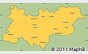 Savanna Style Simple Map of Medak, cropped outside