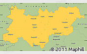 Savanna Style Simple Map of Medak