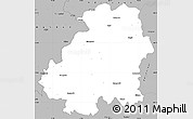 Gray Simple Map of Nizamabad