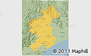 Savanna Style 3D Map of Vizianagaram