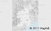 Silver Style 3D Map of Vizianagaram