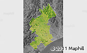Satellite Map of Vizianagaram, desaturated