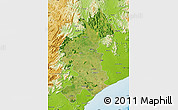 Satellite Map of Vizianagaram, physical outside