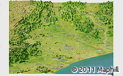 Satellite Panoramic Map of Vizianagaram
