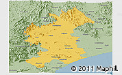 Savanna Style Panoramic Map of Vizianagaram