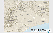 Shaded Relief Panoramic Map of Vizianagaram