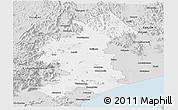 Silver Style Panoramic Map of Vizianagaram