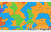 Political Simple Map of Arunachal Pradesh