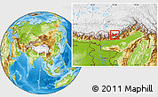 Physical Location Map of Tawang