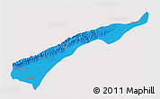 Political 3D Map of Dhemaji, cropped outside