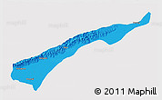Political 3D Map of Dhemaji, single color outside